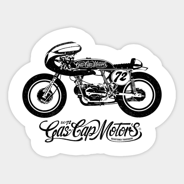 GASCAP CAFERACER Sticker by KUMAWAY